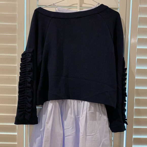 Zara Poplin Dress with Ruffled Sleeves NWOT - Picture 10 of 12